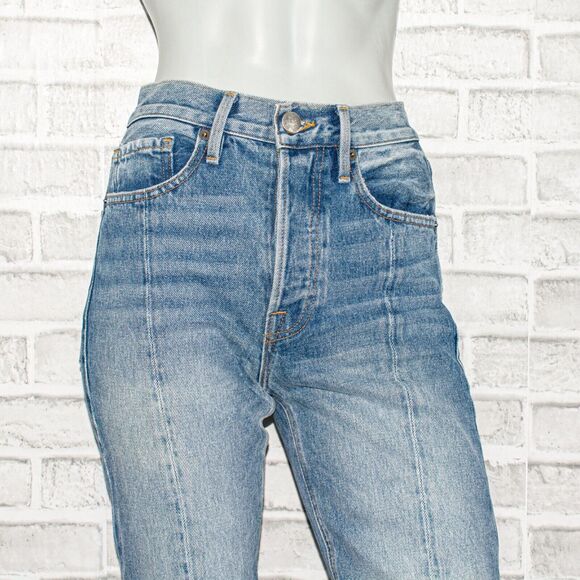 FRAME Denim Rigid Re-release Le Original Jeans Front Split Boot Size 24 - Picture 8 of 11